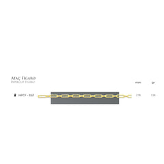 قلادة سلسلة مشبك ورق • قلادة سلسلة ذهبية