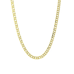 Rombo Model Chain - 14K Solid Gold Chain Necklace - Thickness 3.90 mm (585 Stamped)