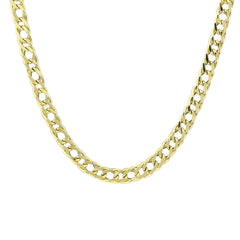 Rombo Model Chain - 14K Solid Gold Chain Necklace - Thickness 3.90 mm (585 Stamped)