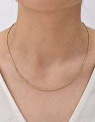 Spike Braided Model Chain - 14K Solid Gold Chain Necklace - Thickness 1.30 mm (585 Stamped)
