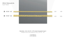 Singapore Chain Necklace / Delicate Dainty Layered Necklace