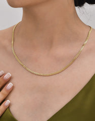 Singapore Chain Necklace / Delicate Dainty Layered Necklace