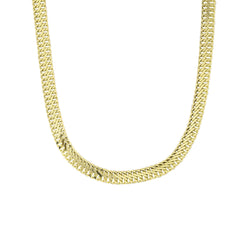 Vienna Gold Chain - 14K Solid Gold Chain Necklace - Thickness 5.50 mm (585 Stamped)
