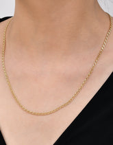 Rombo Glam Necklace - 14K Solid Gold Chain Necklace - Thickness 2.90 mm (585 Stamped)
