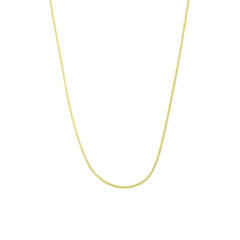 Spiga Rolled - 14K Solid Gold Chain Necklace - Thickness 0.76 mm