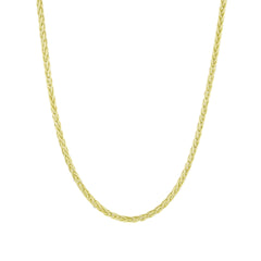 Spiga Haddeli Round Spike - 14K Solid Gold Chain Necklace - Thickness 2.00 mm