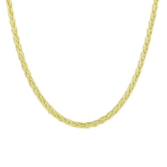 Spiga Haddeli Round Spike - 14K Solid Gold Chain Necklace - Thickness 2.00 mm