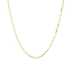 فورزينتينا مارينر - قلادة سلسلة من الذهب الصلب عيار 14 قيراطًا - سمك 1.10 مم