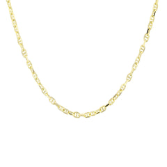 فورزينتينا مارينر - قلادة سلسلة من الذهب الصلب عيار 14 قيراطًا - سمك 1.10 مم