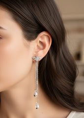 Dainty 925 Silver Drop Earrings – Handmade Chain Jewelry Gift