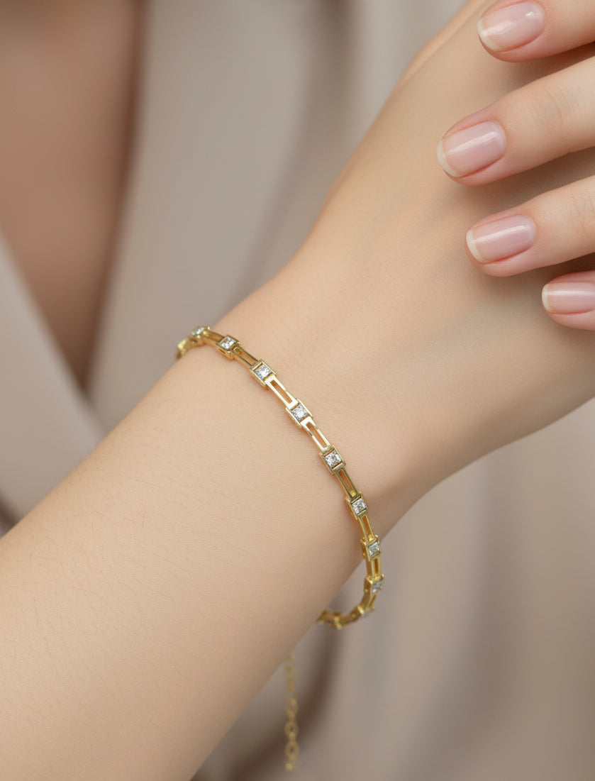 Handmade 925 Silver Shine Bracelet – Classic Sterling Jewelry Gift