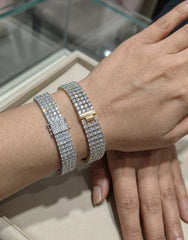 2mm or 1.5mm White CZ Four Prong Tennis Bracelet – Diamond Look Silver