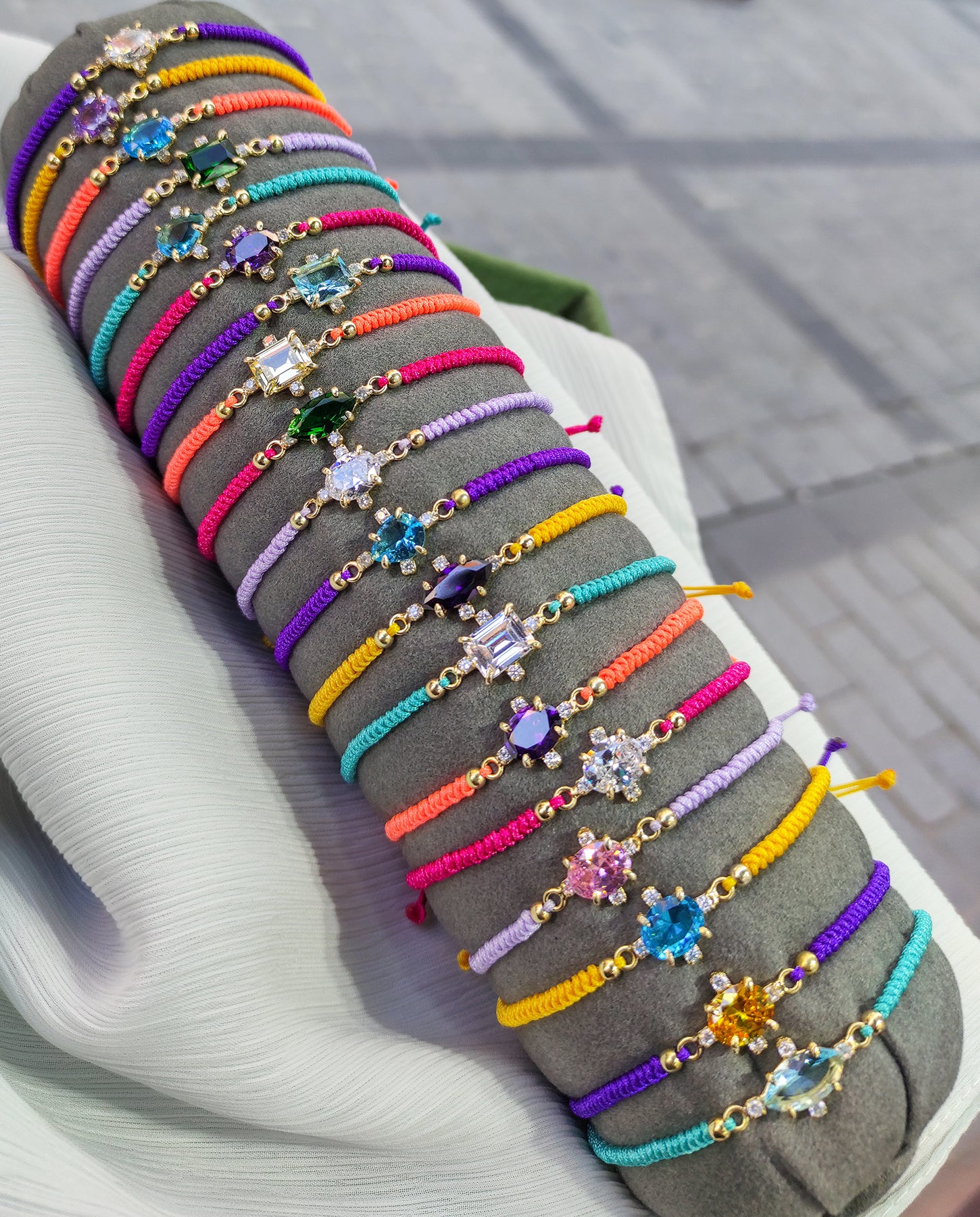Natural Stone Bracelets for Women Rope Chain Bracelet Handmade Quartz Jewelry for Women