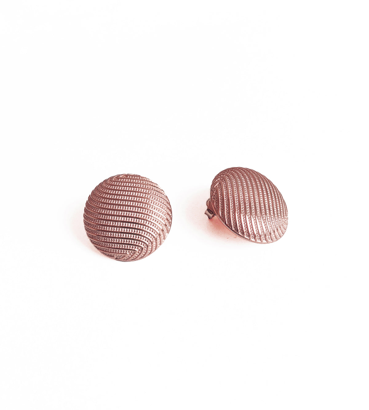 Stoneless Stud Silver Earrings, 925 Silver Button Studs