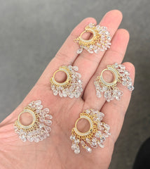 Colorful CZ Dangle Earrings – Handmade 925 Silver Statement Jewelry