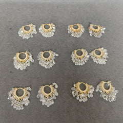 Colorful CZ Dangle Earrings – Handmade 925 Silver Statement Jewelry