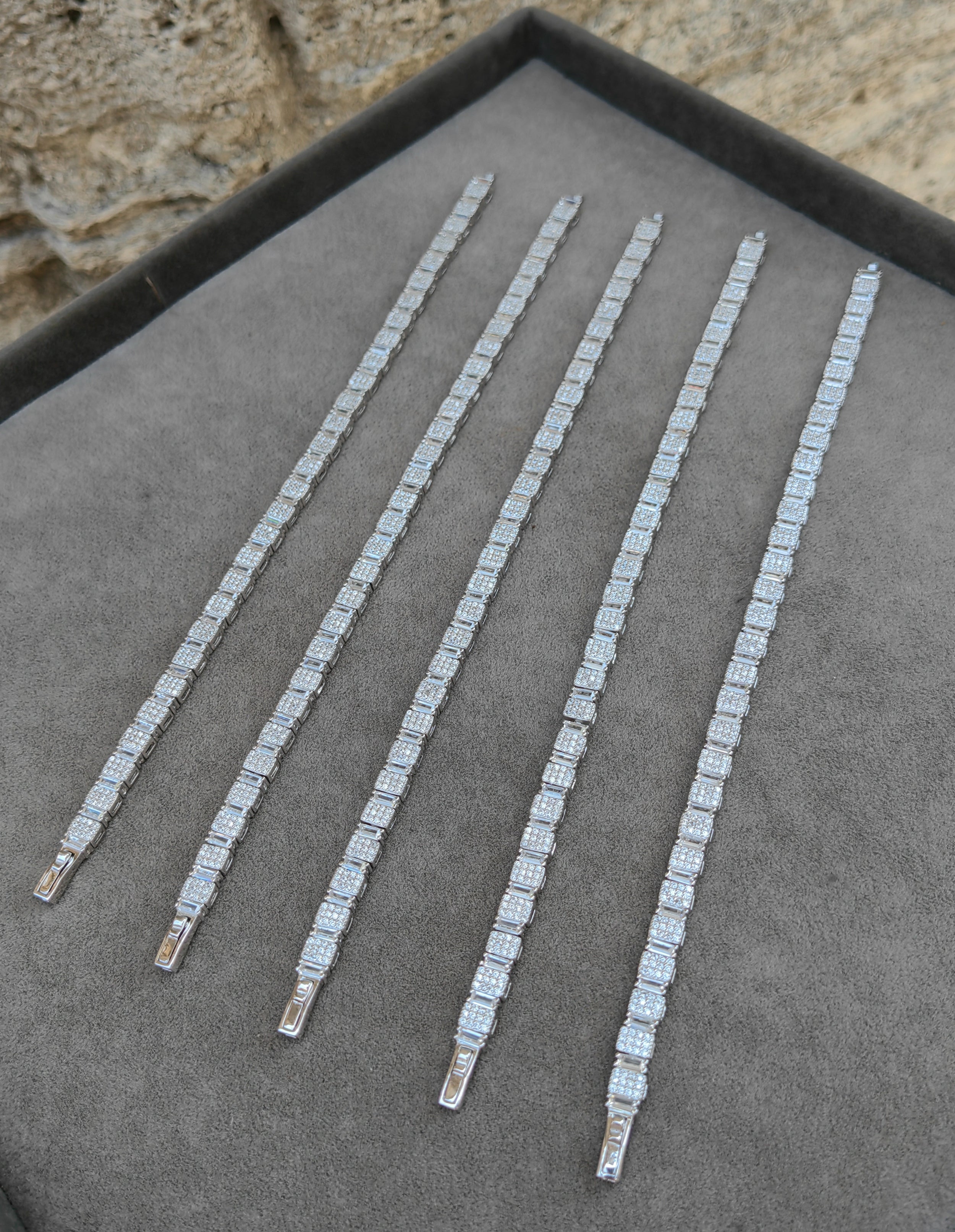 Sterling Silver CZ Tennis Bracelet – Dainty 925 Silver Jewelry Gift for Her for everyday
