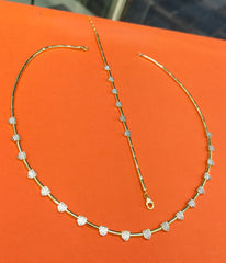 Sterling Silver Cubic Zirconia Jewelry Set – Necklace and Bracelet Gift for Her