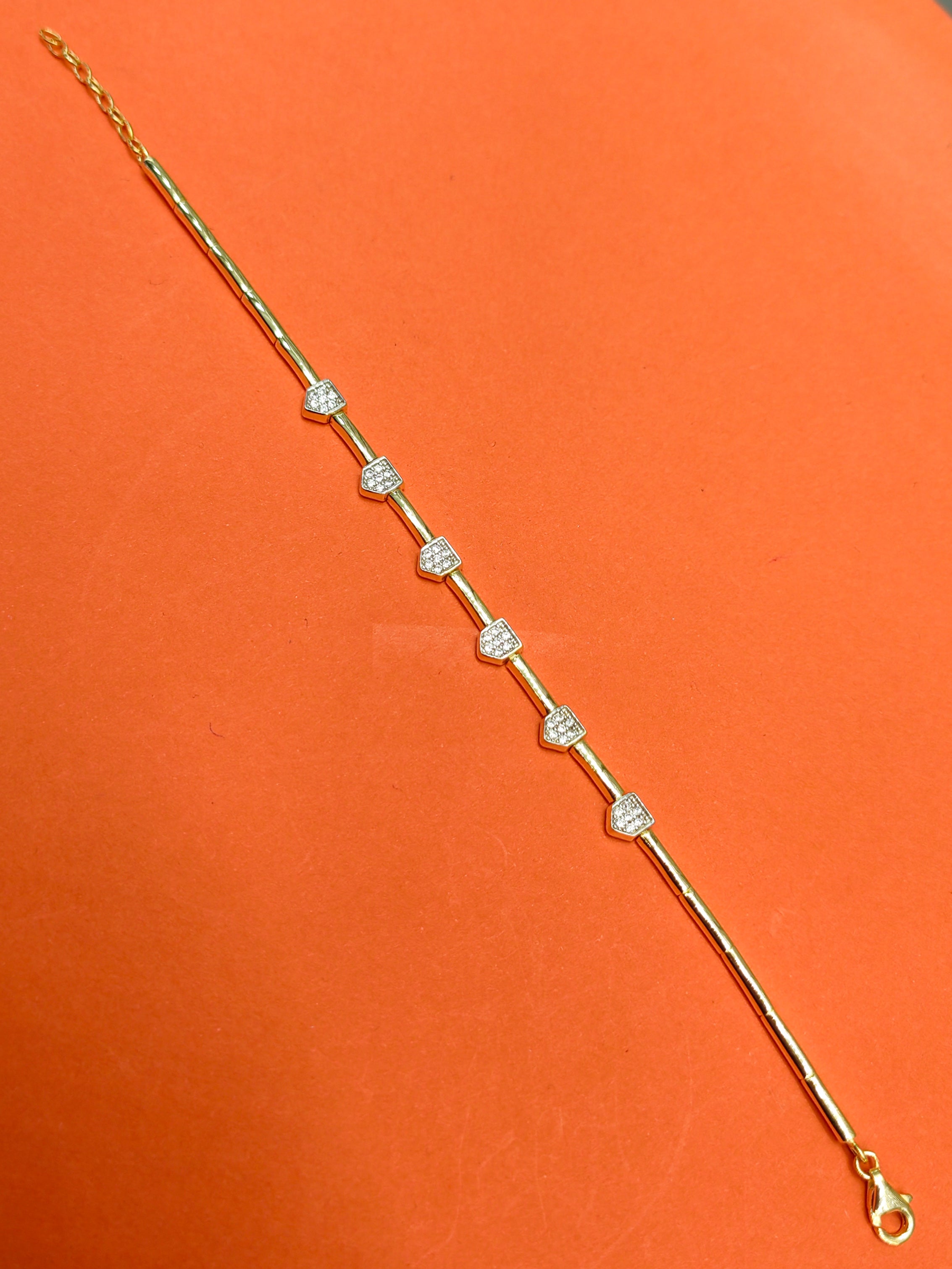 Sterling Silver Cubic Zirconia Jewelry Set – Necklace and Bracelet Gift for Her