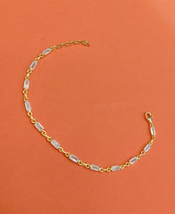 White Gemstone Shine Bracelet – Handmade Modern Jewelry Gift