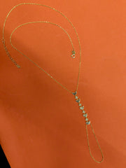 Minimalist Silver Shahmeran Bracelet – Handmade Hand Chain Jewelry