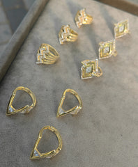 Silver Zircon Stone Adjustable Ring – Delicate Daily Wear Jewelry