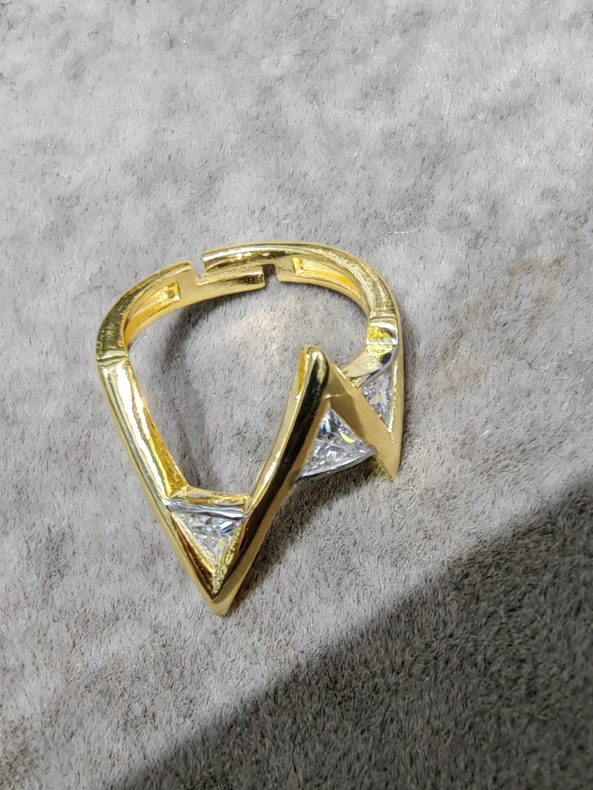 Adjustable Sterling Silver Zircon Ring – Minimalist Sparkling Jewelry