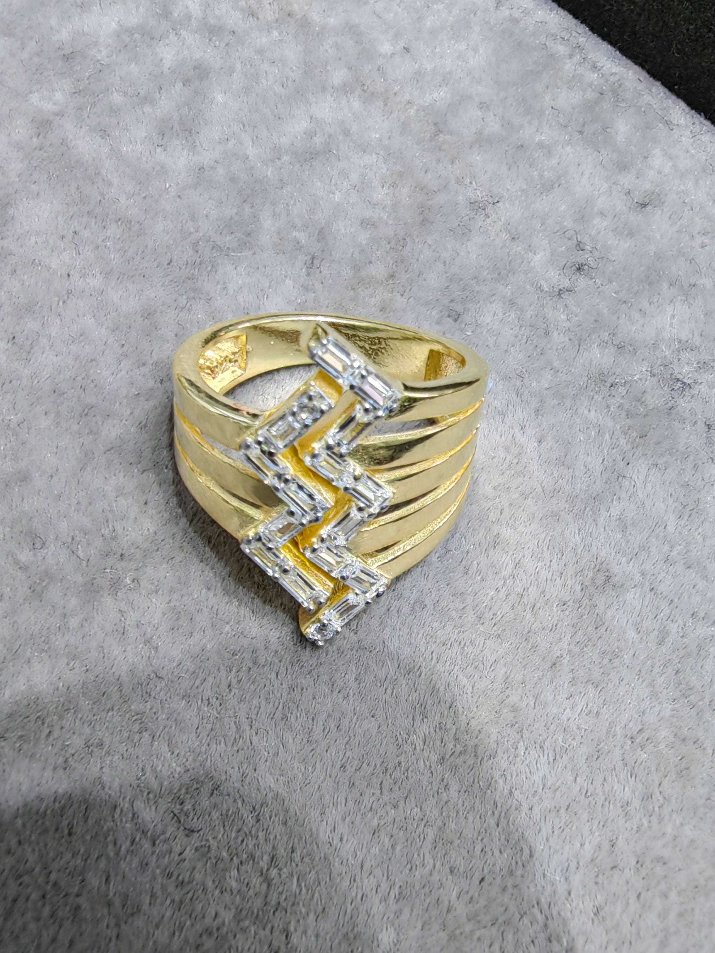 Silver Zircon Stone Adjustable Ring – Delicate Daily Wear Jewelry