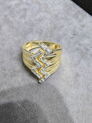 Silver Zircon Stone Adjustable Ring – Delicate Daily Wear Jewelry