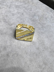 Silver Square Shape Ring – Elegant Minimalist Jewelry Gift - Adjustable