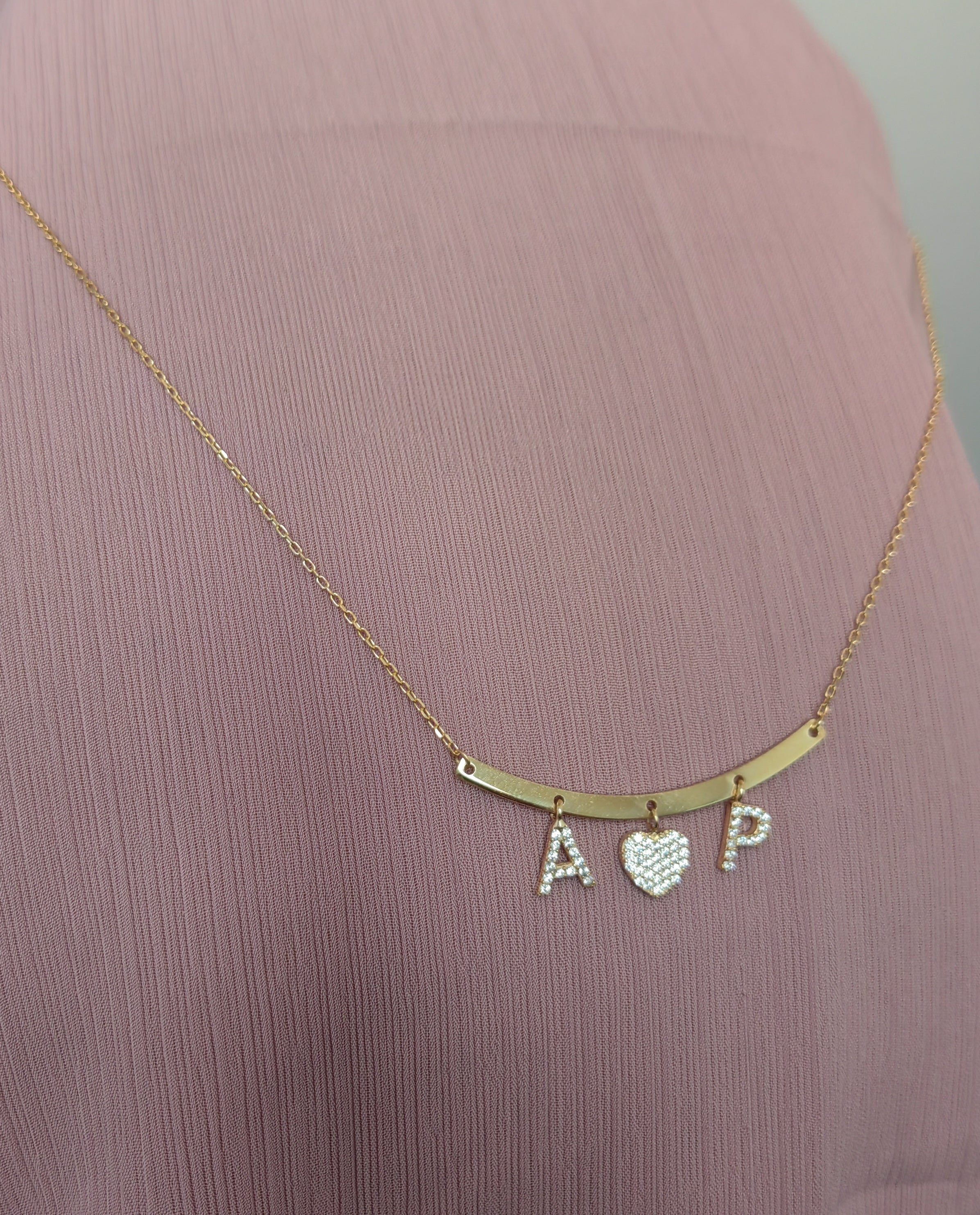 Custom Name Sterling Silver Necklace with Sparkling Zircon – Personalized Gift