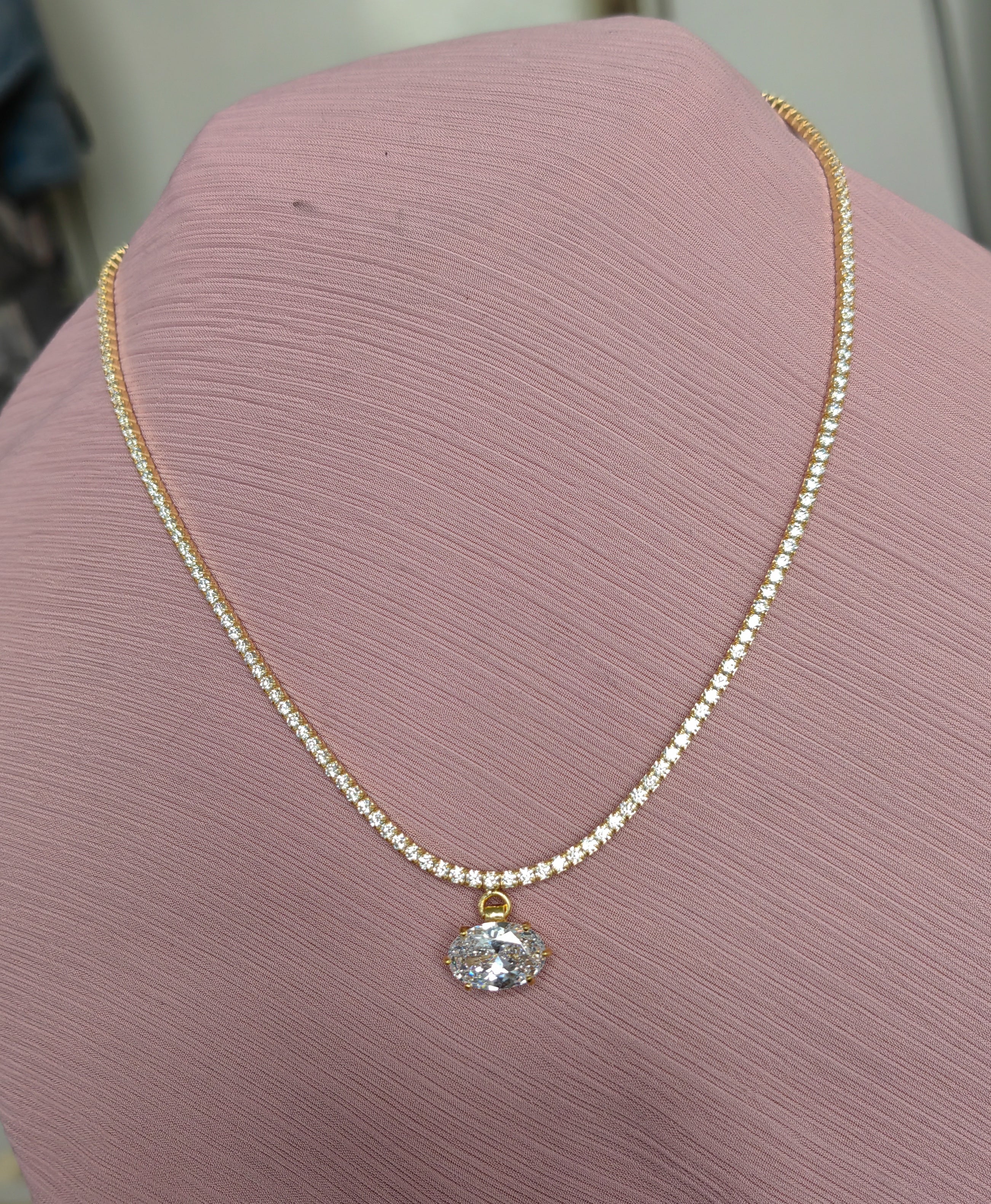 2mm Box Chain Oval Gemstone Silver Necklace – Sterling Silver Dainty Stone Pendant, Minimalist Layering Necklace, Gift for Her