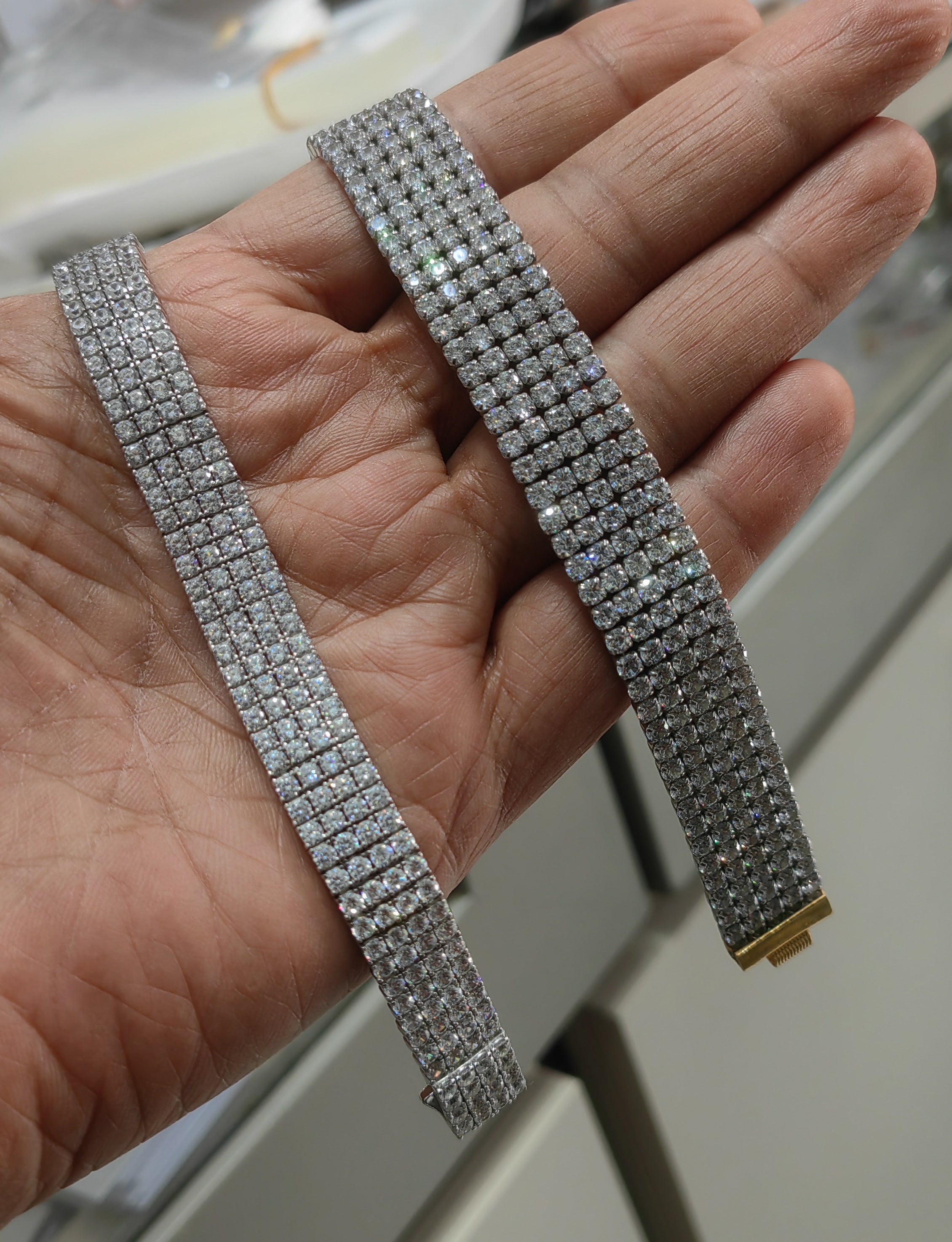 2mm or 1.5mm White CZ Four Prong Tennis Bracelet – Diamond Look Silver