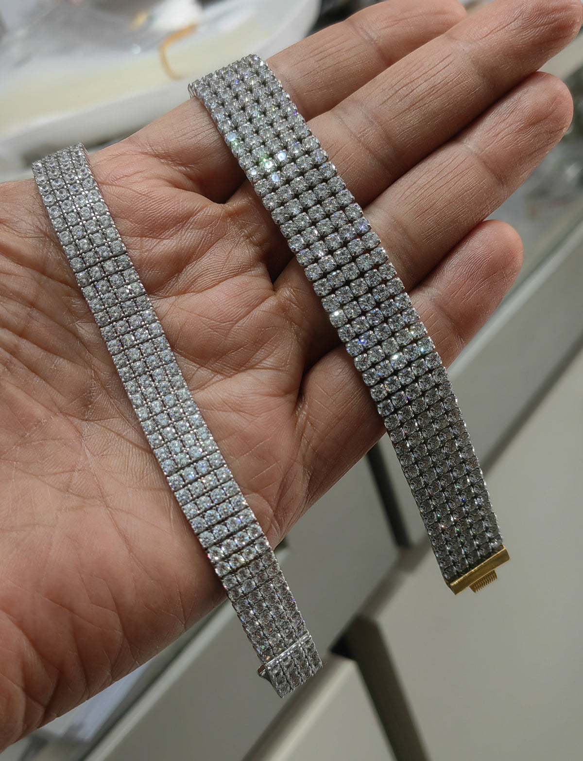 2mm or 1.5mm White CZ Four Prong Tennis Bracelet – Diamond Look Silver