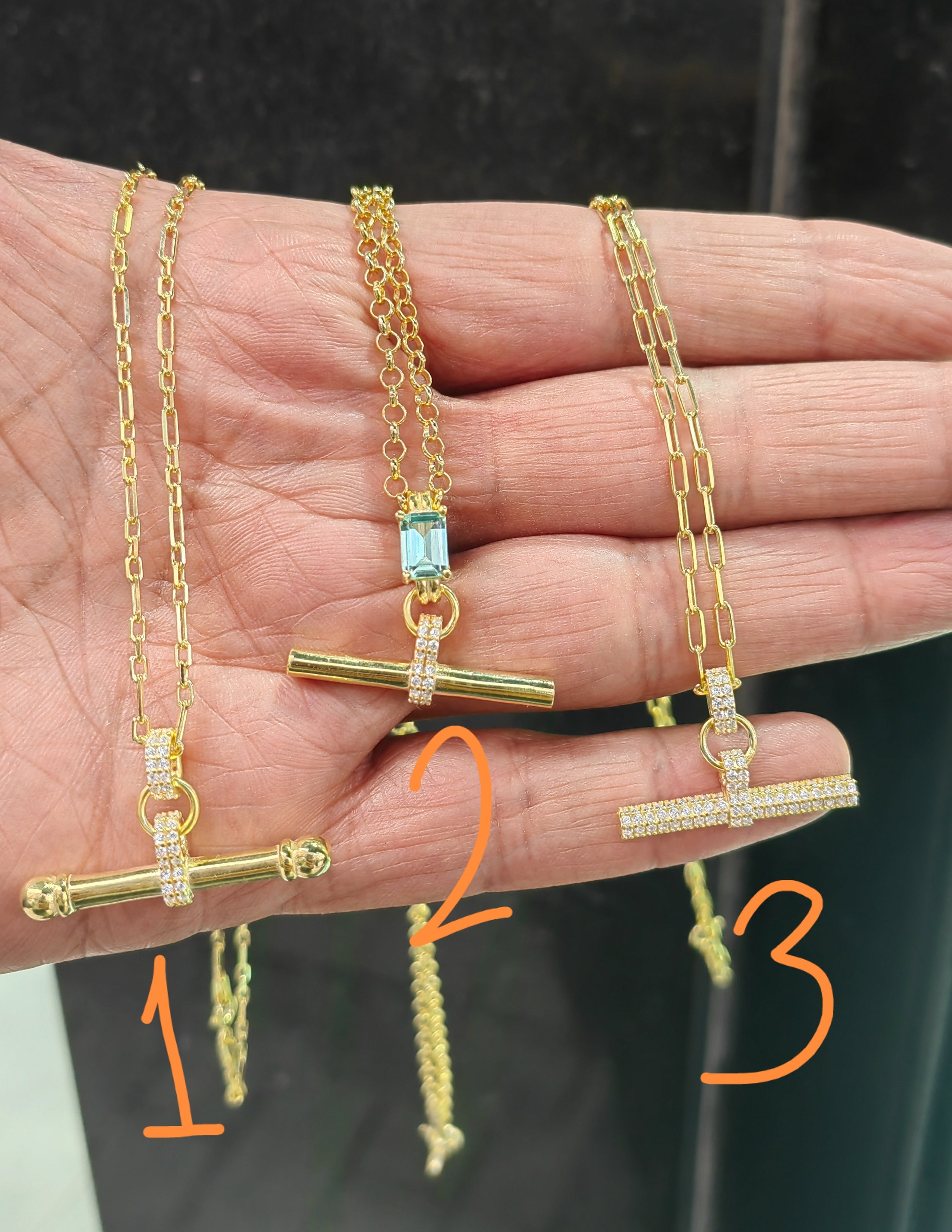 Handcrafted Gold Paperclip Chain Necklace with CZ Pave Detail – Sparkling Cubic Zirconia Pendant, Dainty Everyday Fine Jewelry Gift for Her