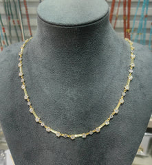 925 Sterling Silver Zircon Layered Necklace Set - Gold Plated Spike & Crystal Charm Necklaces