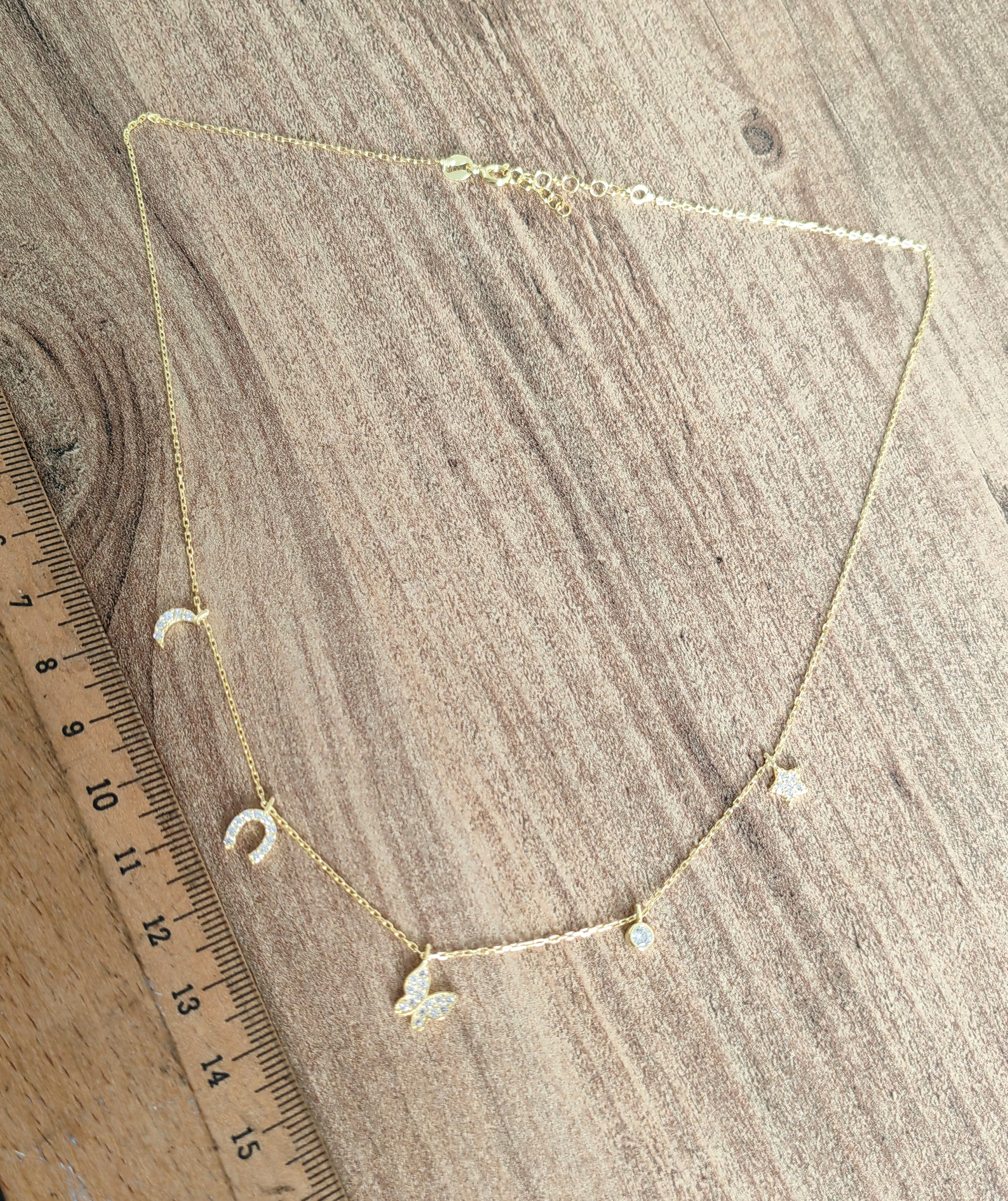 Dangling Silver Luck Necklace, Sweet and Simple Shamrock for Good Luck, wedding gifts, bridesmaid gifts, birthday gifts, gift ideas