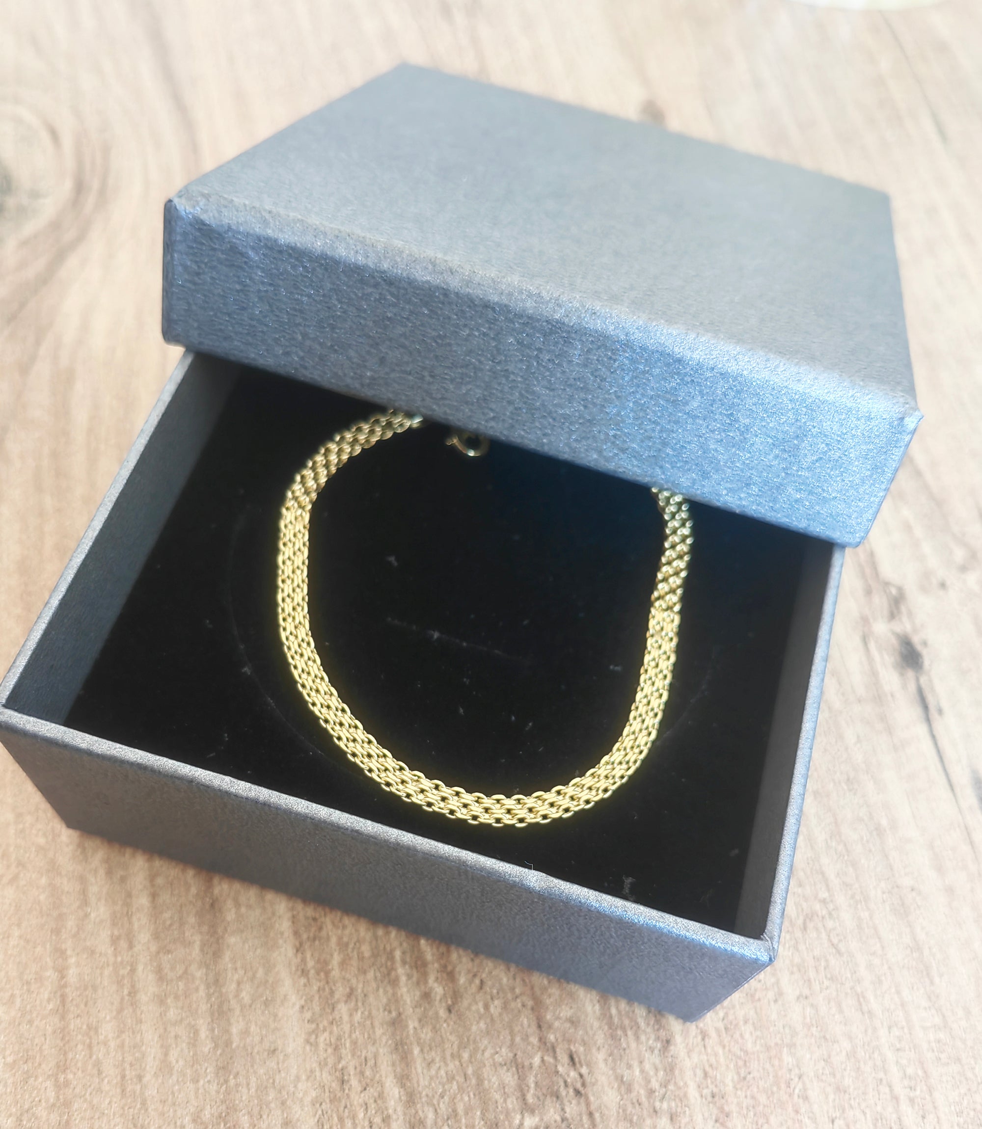 Handmade 14K Gold 4mm Bismarck Chain Bracelet – Fine Jewelry for Her or Him