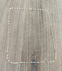14K Solid Gold Crushed Forzentina Necklace, 585 Real Gold Chain for Men & Women, 1.80 mm Elegant Jewelry