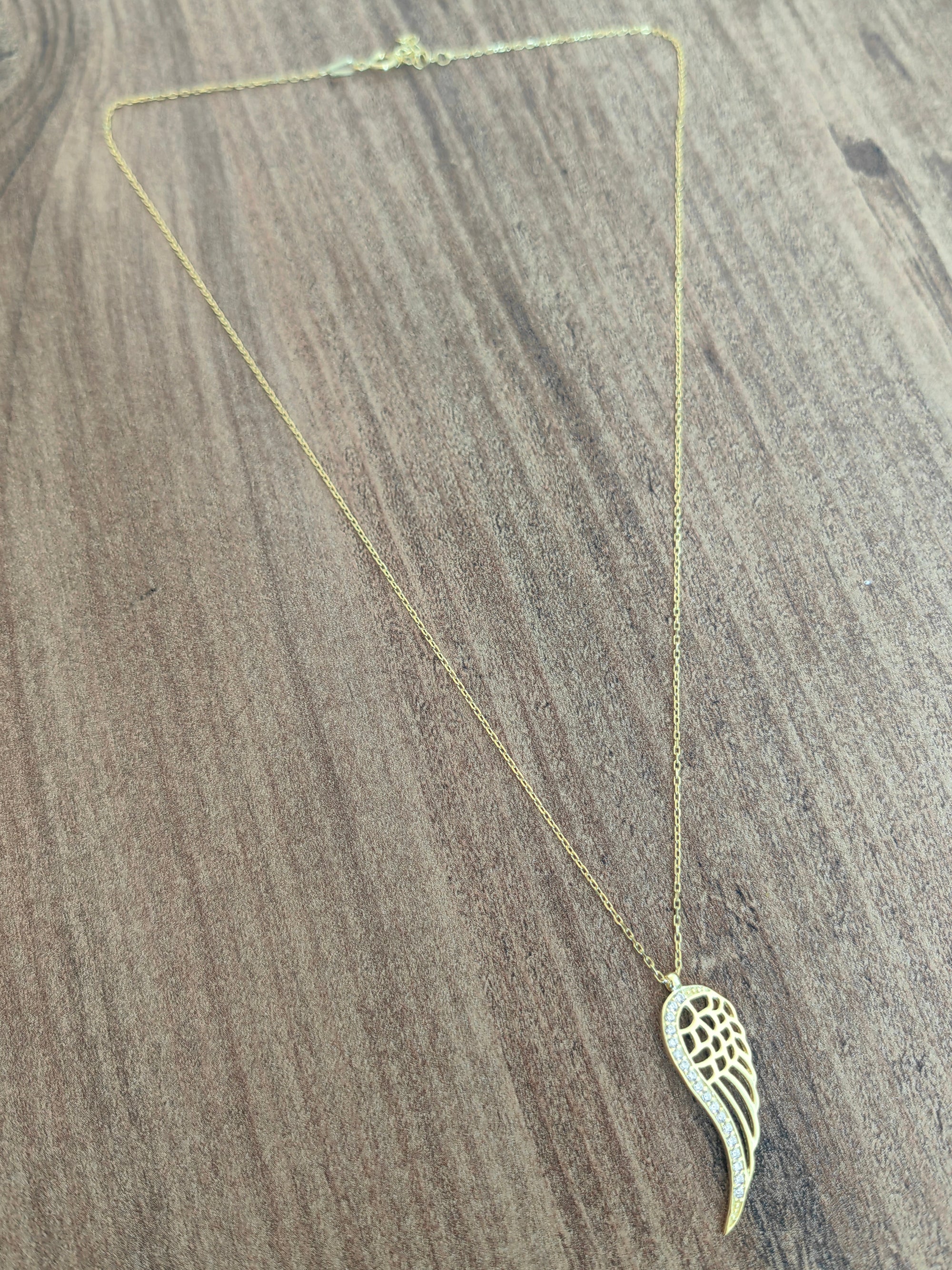 925 Sterling Silver Angel Wing Necklace, Sympathy Bereavement Gift, Memorial Jewelry