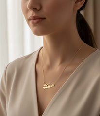 Sterling Silver Name Necklace: Personalized Custom Jewelry Gift
