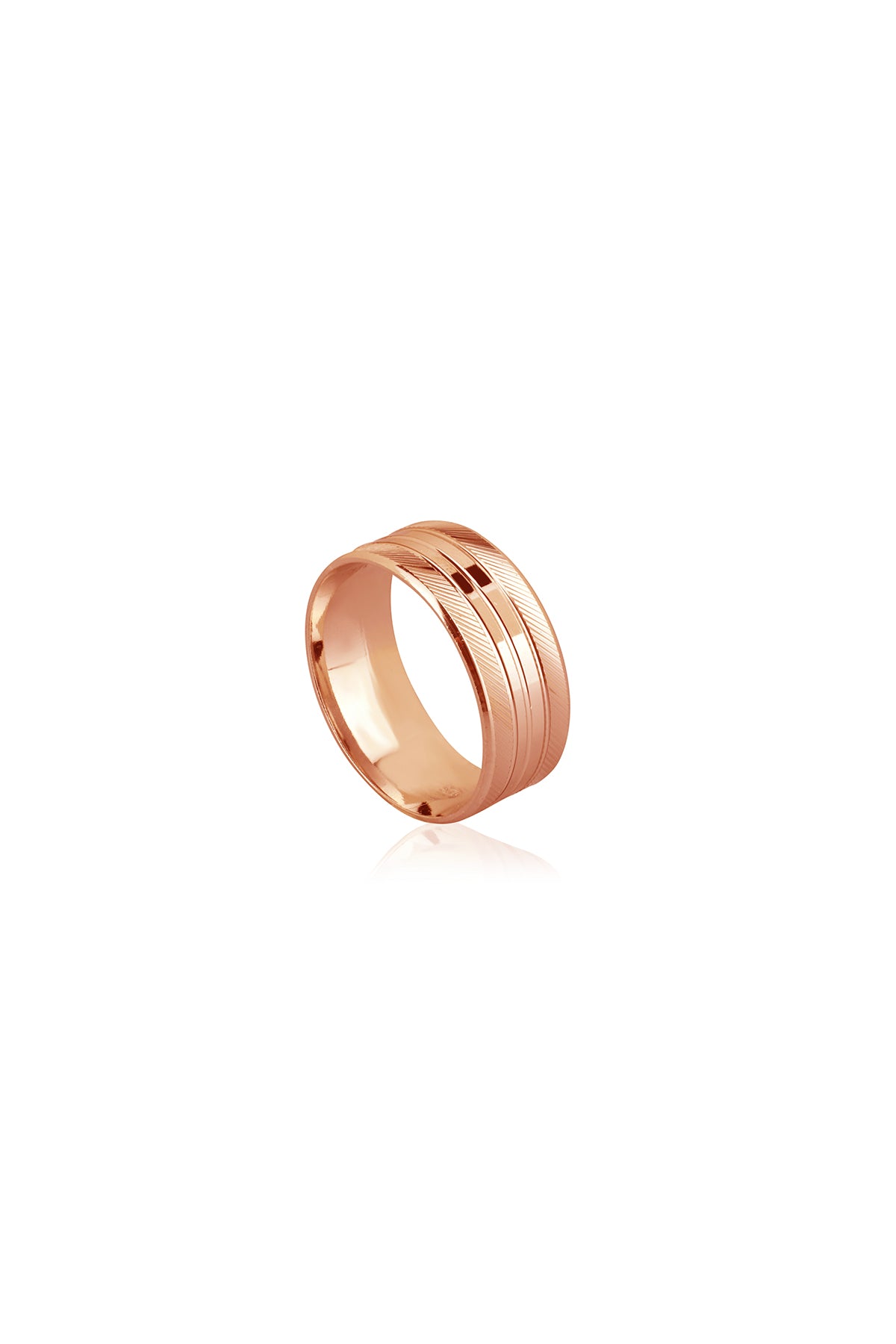 Minimal Silver Men’s Wedding Ring – Flat Sterling Silver Band