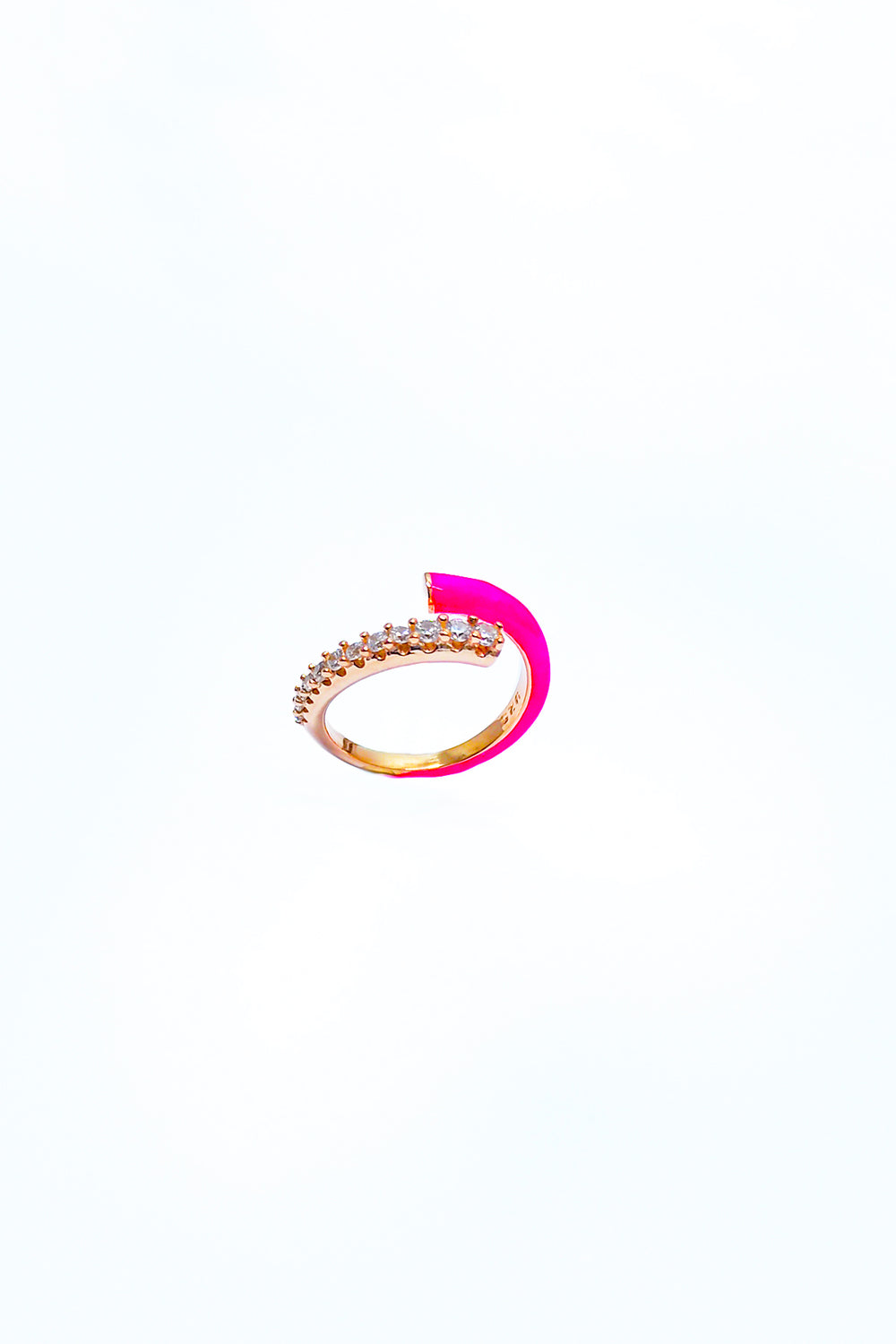 Colorful Enameled Silver Ring