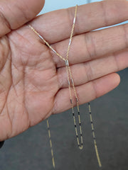Elegant Sterling Silver Slave Bracelet – Thin Hand Chain with Stripe Pattern, No Gemstone