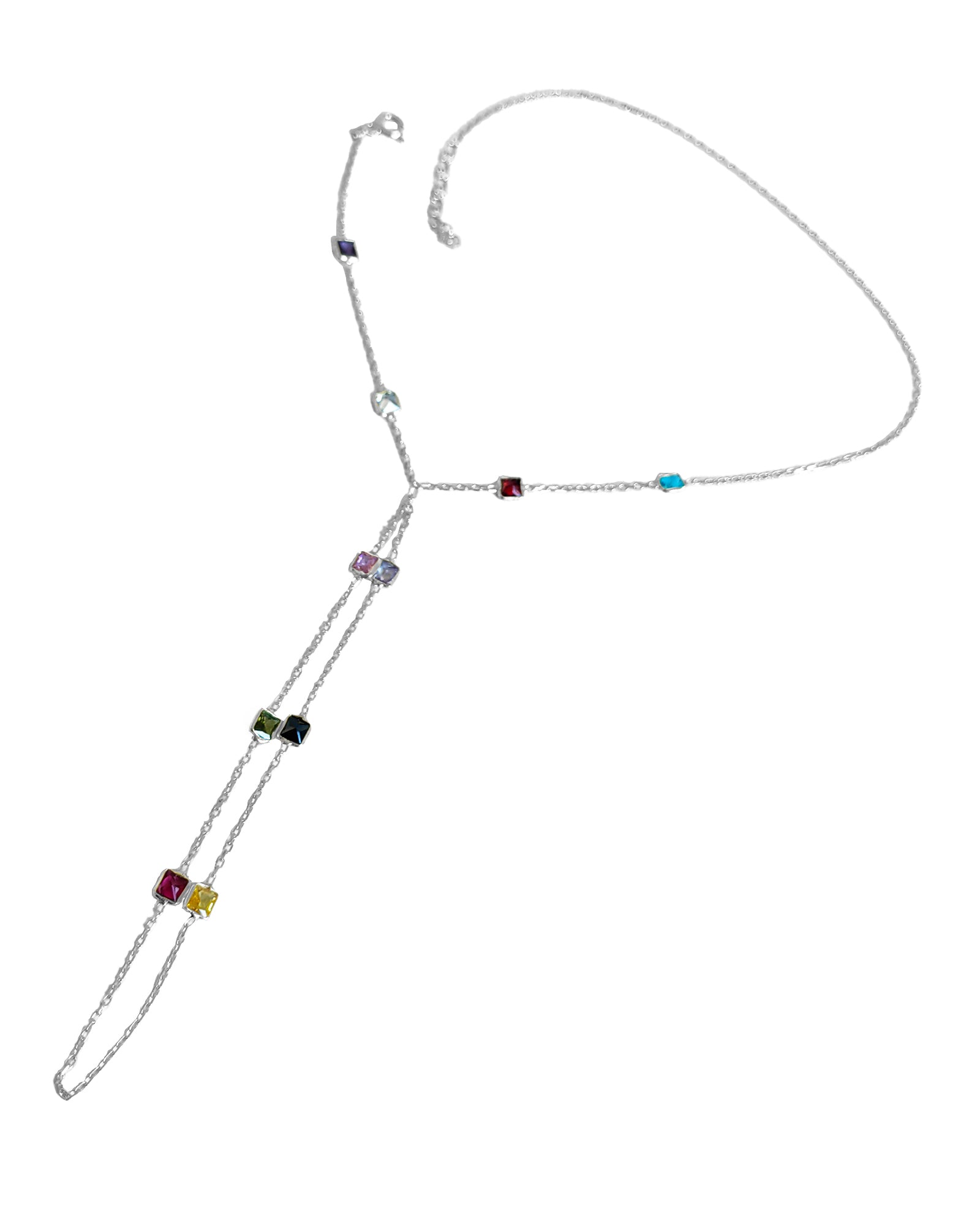 925 Sterling Silver Slave Bracelet with Colorful Stones – Eye-Catching Hand Jewelry