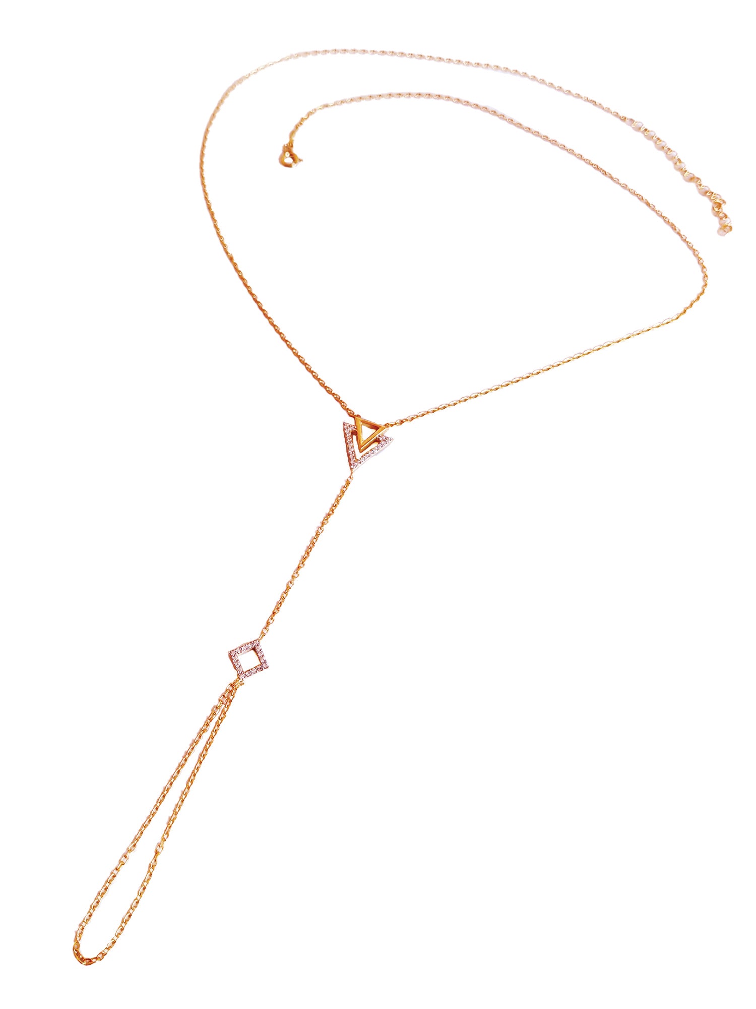 Handmade 925 Sterling Silver Hand Chain – White Zircon Shahmaran Bracelet, Adjustable Dainty Jewelry