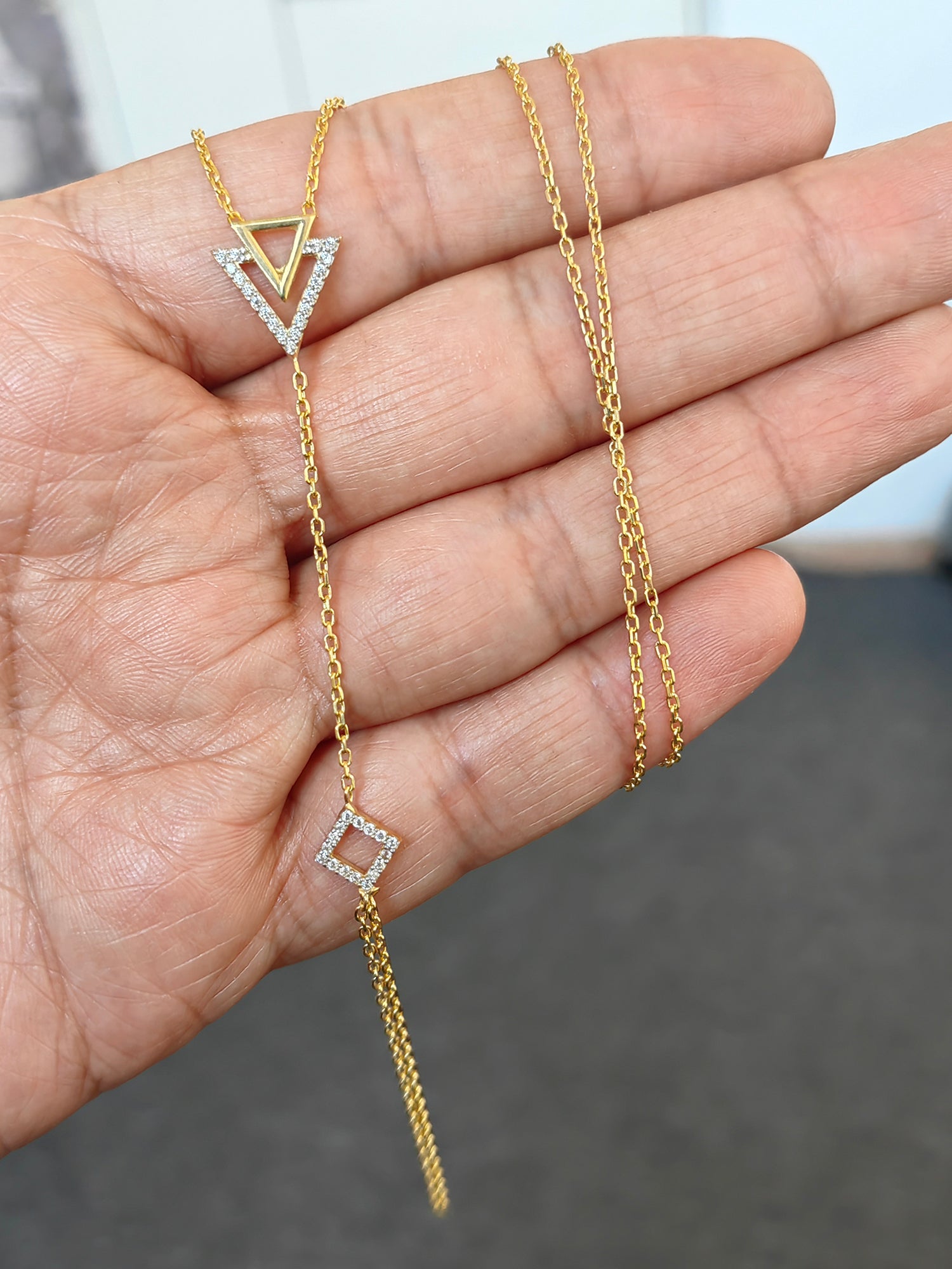 Handmade 925 Sterling Silver Hand Chain – White Zircon Shahmaran Bracelet, Adjustable Dainty Jewelry