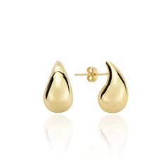 14K Solid Gold Drop Earrings – Real Gold Woven Texture Teardrop Earrings, Dainty Geometric Dangle Fine Jewelry, Luxury Gift for Her