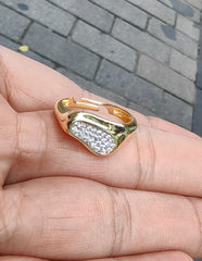 White Cubic Zirconia Sterling Silver Ring