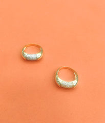 Gold Plated 925 Sterling Silver Pave CZ Signet Ring – Chunky Statement Ring for Women & Men, Luxury Minimalist Jewelry